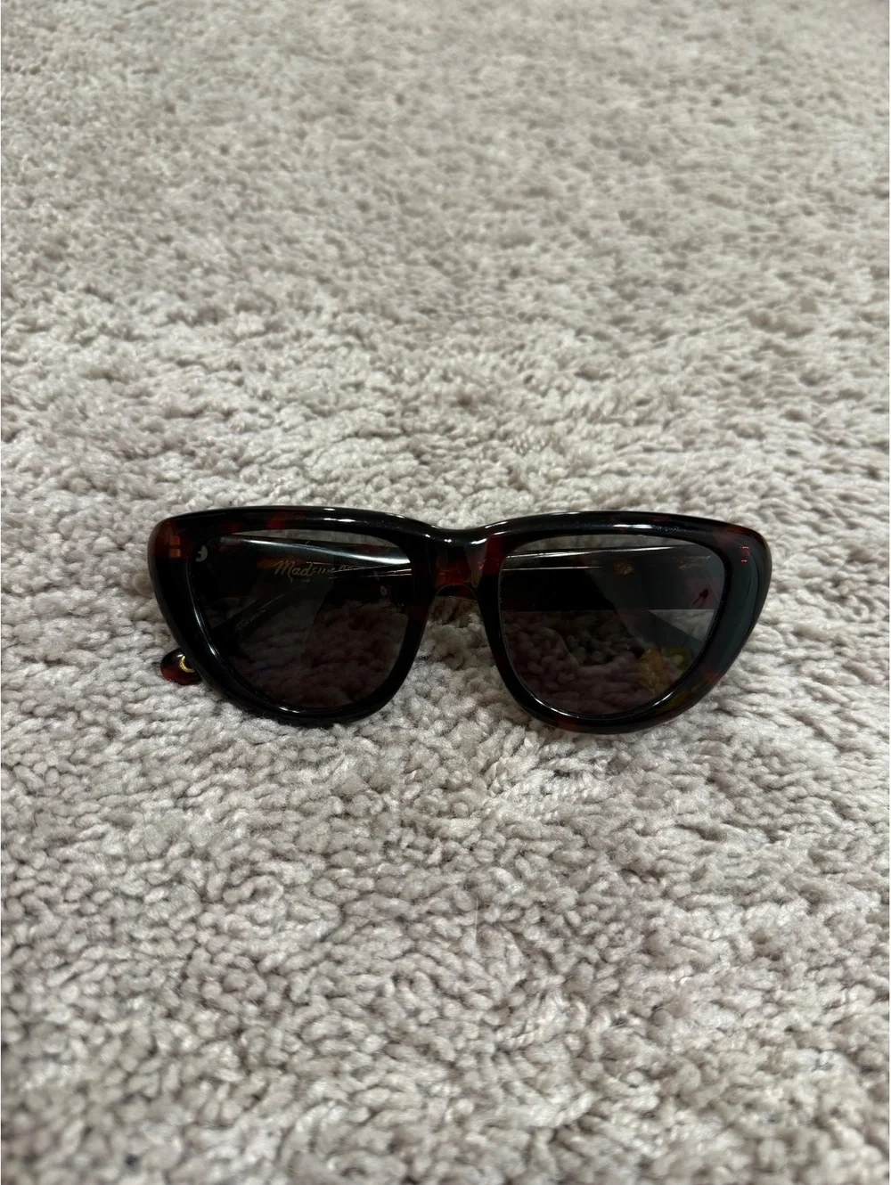 Madewell Tortoise Shell Sunglasses with Dark Lenses